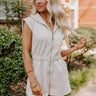 Coffee Run Cutie Romper in Oatmeal Image - 1