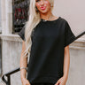 Coffee And Chit Chat Shift Top in Black Image - 1