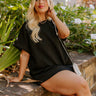 Coffee And Chit Chat Shift Top in Black Curves Image - 1