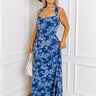 Small Town Charm Floral Maxi Dress in Blue Curves Image - 1