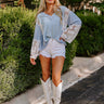 Tucson Market Knit Top in Sky Blue Image - 1