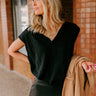 Coastal Cutie Knit Top in Black Image - 1