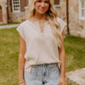 Coastal Cutie Knit Top in Oatmeal Image - 1