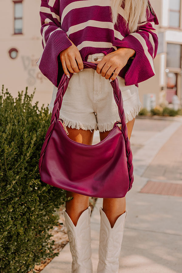 Cityscape Moment Faux Leather Purse In Orchid Image - 1