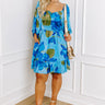 Sweethearts Floral Mini Dress in Blue Curves Image - 1