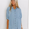 SoCal Love Oversized Chambray Button Up Image - 1