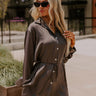 Runway Revelry Romper in Charcoal Image - 1