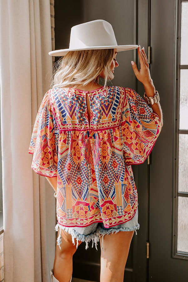 Sunshine Serenade Shift Top in Orange Image - 5