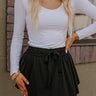 Girl On The Go High Waist Skort in Black Image - 1
