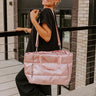 Weekend Getaway Puffer Tote in Pink Image - 1
