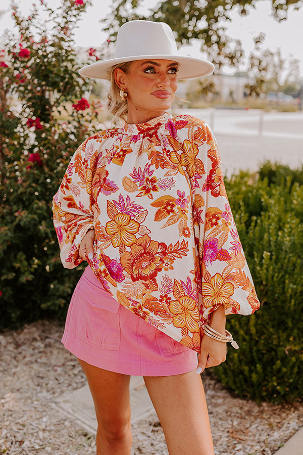 Feeling Posh Floral Top Image - 3