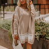 Cozy Lifestyle Oversized Sweater in Iced Latte Image - 1