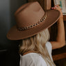 Love Of Lattes Felt Fedora In Mocha Image - 1