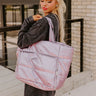 Weekend Getaway Puffer Tote in Lavender Image - 1