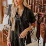 Backyard BBQ Chambray Mini Dress in Vintage Black Image - 1