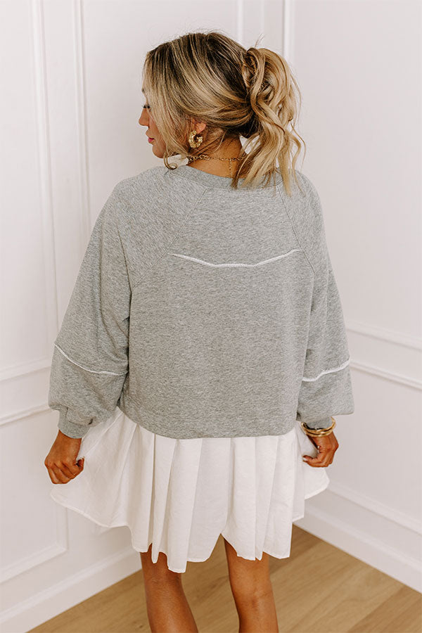 Cool Breeze Mini Dress in Grey Image - 4