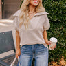 Cozy Lifestyle Knit Top in Oatmeal Curves Image - 1
