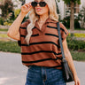 Pumpkin Spice Dreamer Stripe Top Curves Image - 1