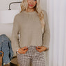 Feeling Cozy Knit Sweater in Taupe Image - 1