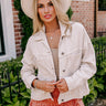 Classic Charm Denim Jacket in Cream Image - 1