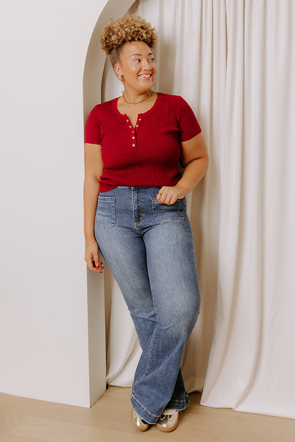 RISEN Emery High Waist Flare Curves Image - 1