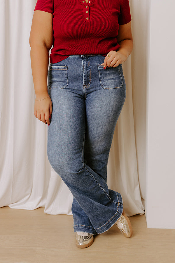 RISEN Emery High Waist Flare Curves Image - 2