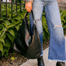 Girl On The Go Faux Leather Tote in Black Image - 1