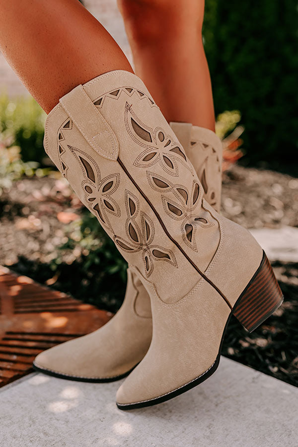 The Maeve Faux Nubuck Cowboy Boot