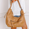 Block Party Ready Faux Leather Purse in Camel Image - 1