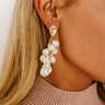 Gala Glam Pearl Chandelier Earrings Image - 1