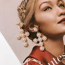 Full Of Faith Pearl Embellished Earrings Image - 1
