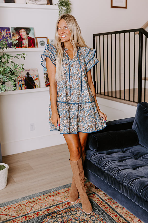 Precious Petals Ruffle Mini Dress – Impressions Online Boutique