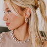 Sweet Pearl Hoop Earrings Image - 1