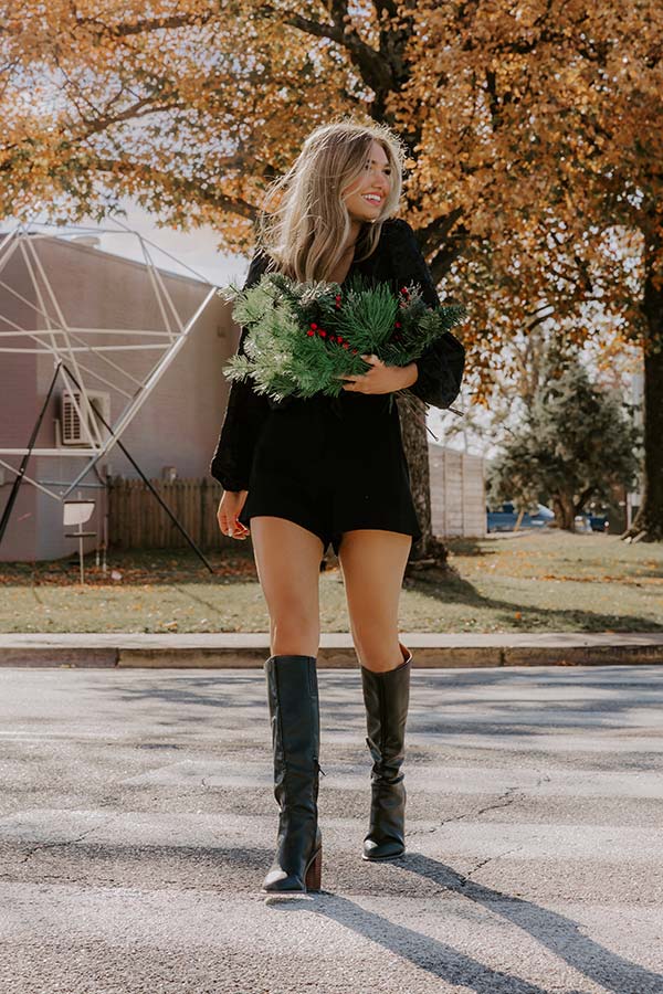 Classic Charm Jacquard Front Tie Top Image - 1