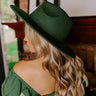Crisp Breeze Felt Fedora in Hunter Green Image - 1