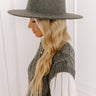 Crisp Breeze Felt Fedora in Heathered Charcoal Image - 1