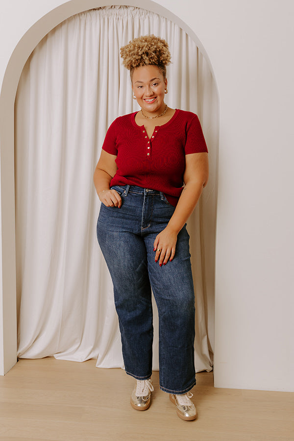 JUDY BLUE Molly High Waist Straight Leg Jean Curves Image - 1