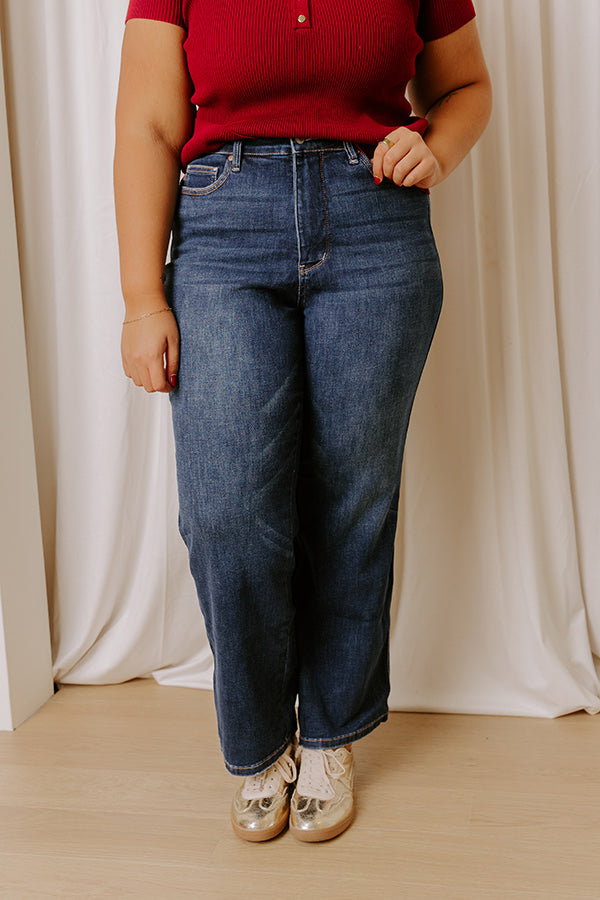 JUDY BLUE Molly High Waist Straight Leg Jean Curves Image - 2