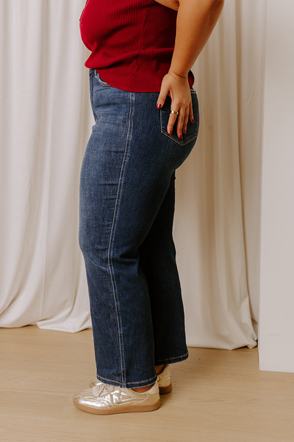 JUDY BLUE Molly High Waist Straight Leg Jean Curves Image - 3