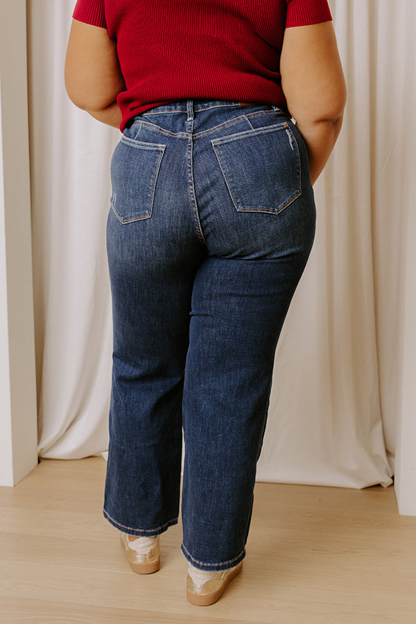 JUDY BLUE Molly High Waist Straight Leg Jean Curves Image - 4