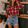 Fireside S'mores Oversized Flannel in Red Image - 1