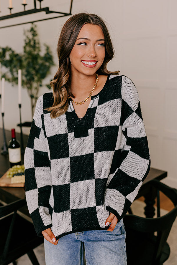 Bonfire Bliss Knit Sweater in White Image - 3