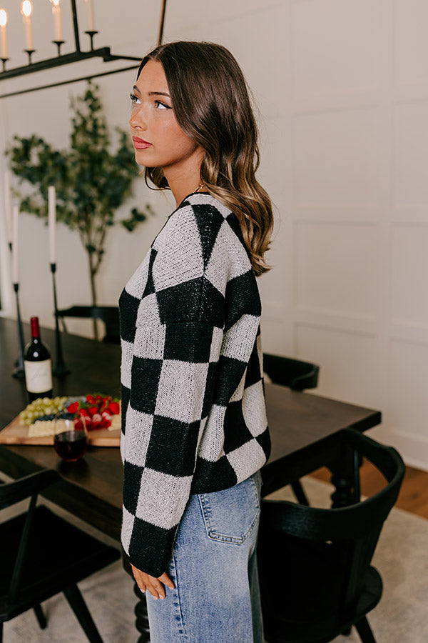 Bonfire Bliss Knit Sweater in White Image - 4