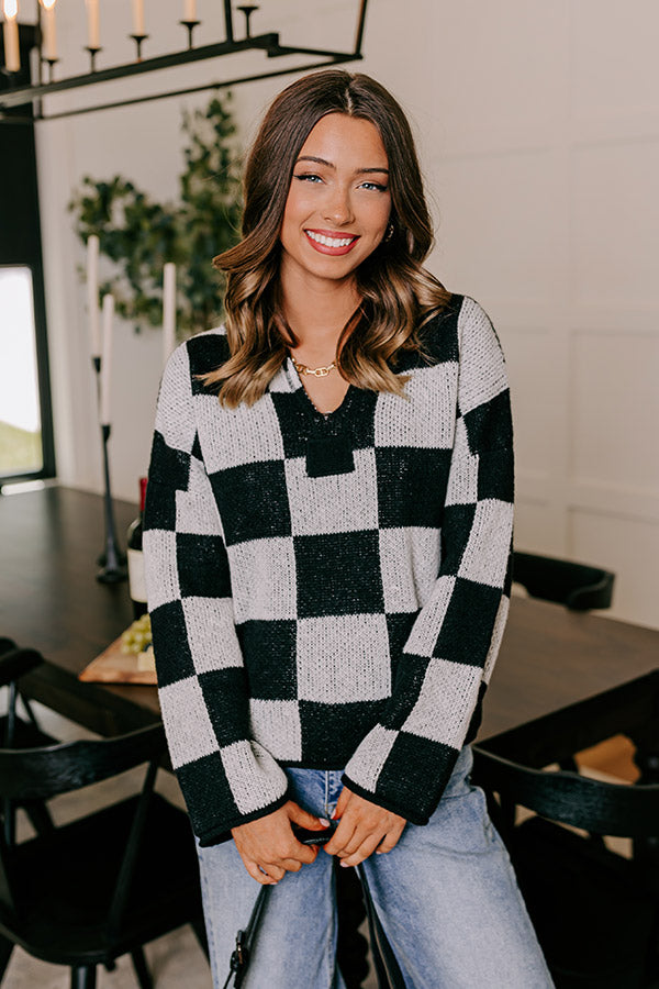 Bonfire Bliss Knit Sweater in White Image - 1