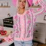 Floral Dreams Knit Sweater in Pink Image - 1