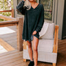Casual Brunch Mineral Wash Mini Dress in Black Image - 1