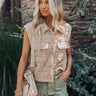 Mountain Lodge Cutie Quilted Vest in Iced Latte Image - 1