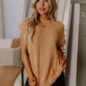 Patio Views Vintage Wash Knit Top in Camel Image - 1