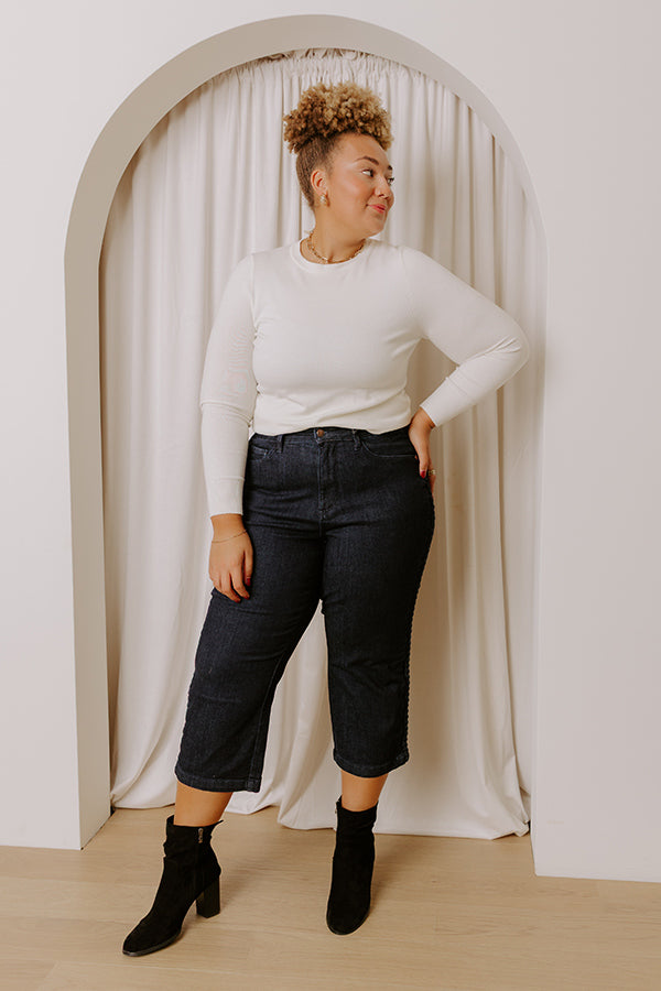 JUDY BLUE Kinsley High Waist Wide Leg Jean Curves Image - 1
