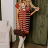 Pumpkin Spice Dreamer Stripe Mini Dress Image - 1